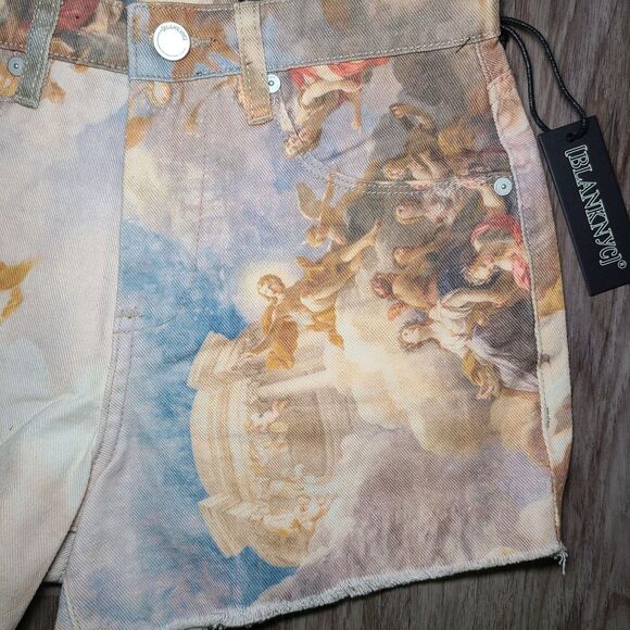 NWT Blank NYC The Barrow Vintage High Rise Short Women's Size 26 Vatican Angels - Picture 4 of 11